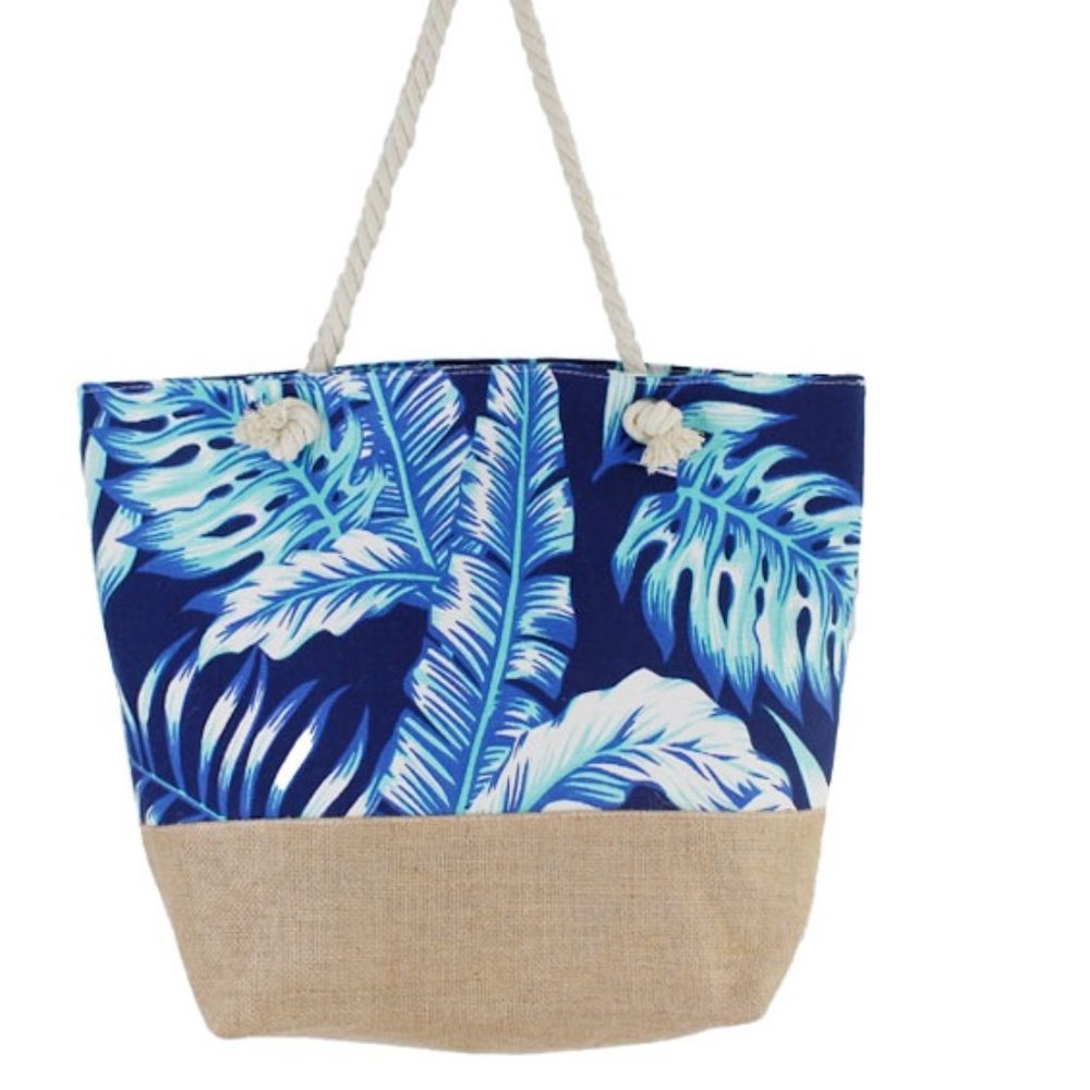 ELECTRIC PALM TOTE BAG